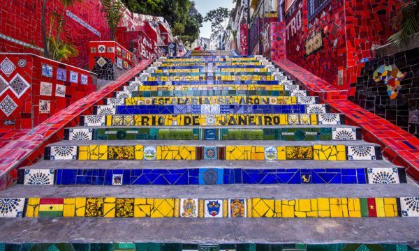 Escadaria Selaron in Rio de Janeiro, Brazil.