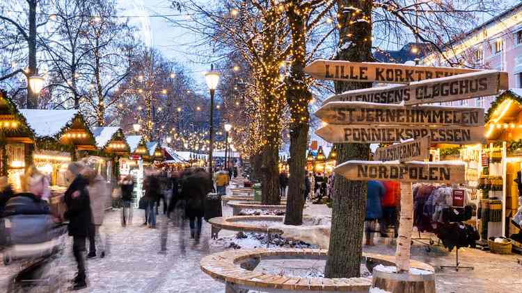 Marché de Noël Norvège Oslo